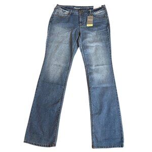 Natural Reflections Women's 12/T Classic Fit Straight Leg Jeans Everyday Wear